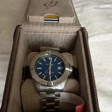 Breitling Avenger Auto Blue Dial Date 42mm 300m SS Bracelet Box Papers 3
