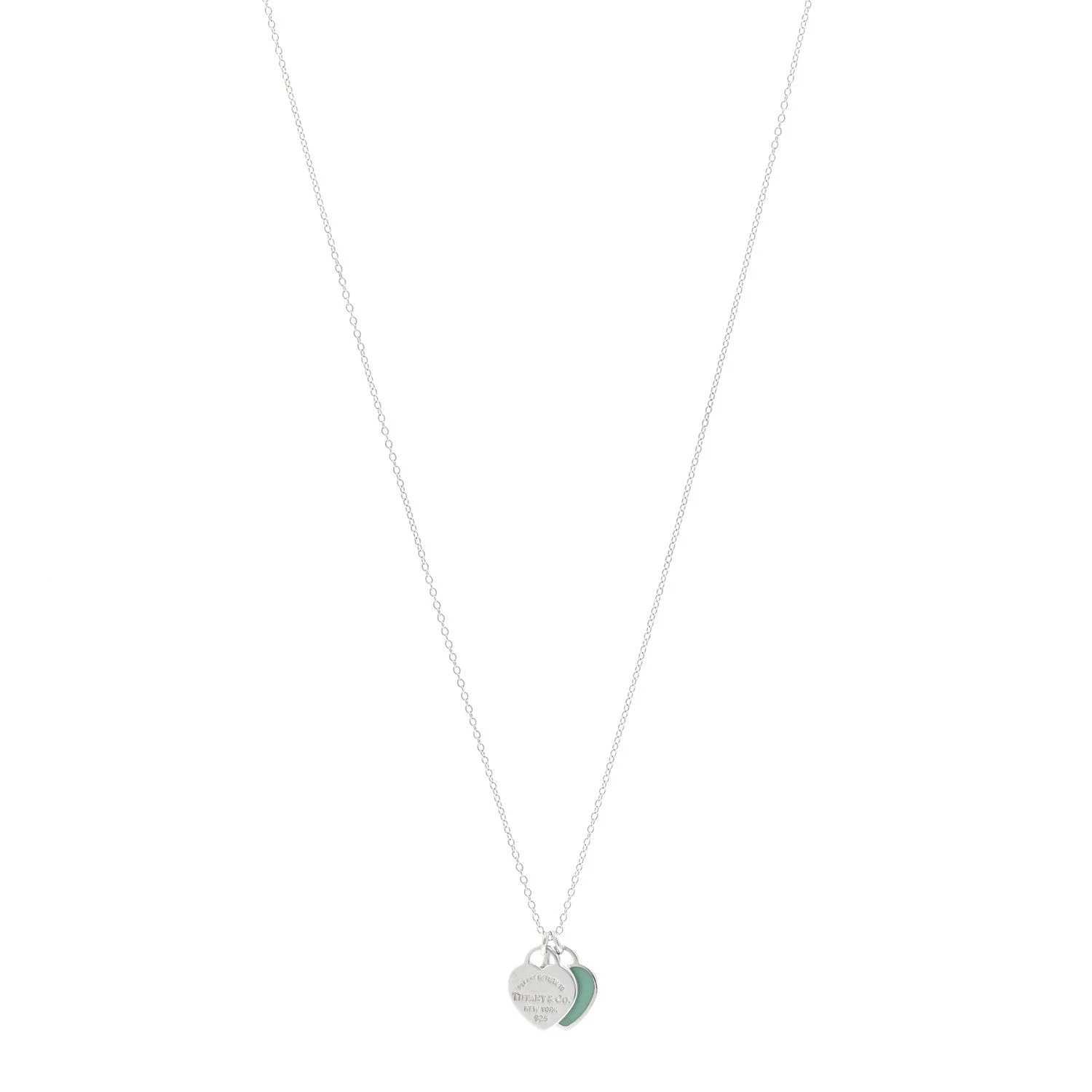 Tiffany & Co. — Enamel Return To Tiffany Double Mini Heart Tag — Jewelry — resale