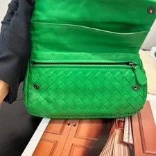 Bottega Veneta Mini Bright Woven Crossbody US Ship 4