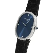 Patek Philippe Golden Ellipse 3849G-001 Blue White Gold Manual #W373 3