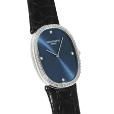 Patek Philippe Golden Ellipse 3849G-001 Blue White Gold Manual #W373 4