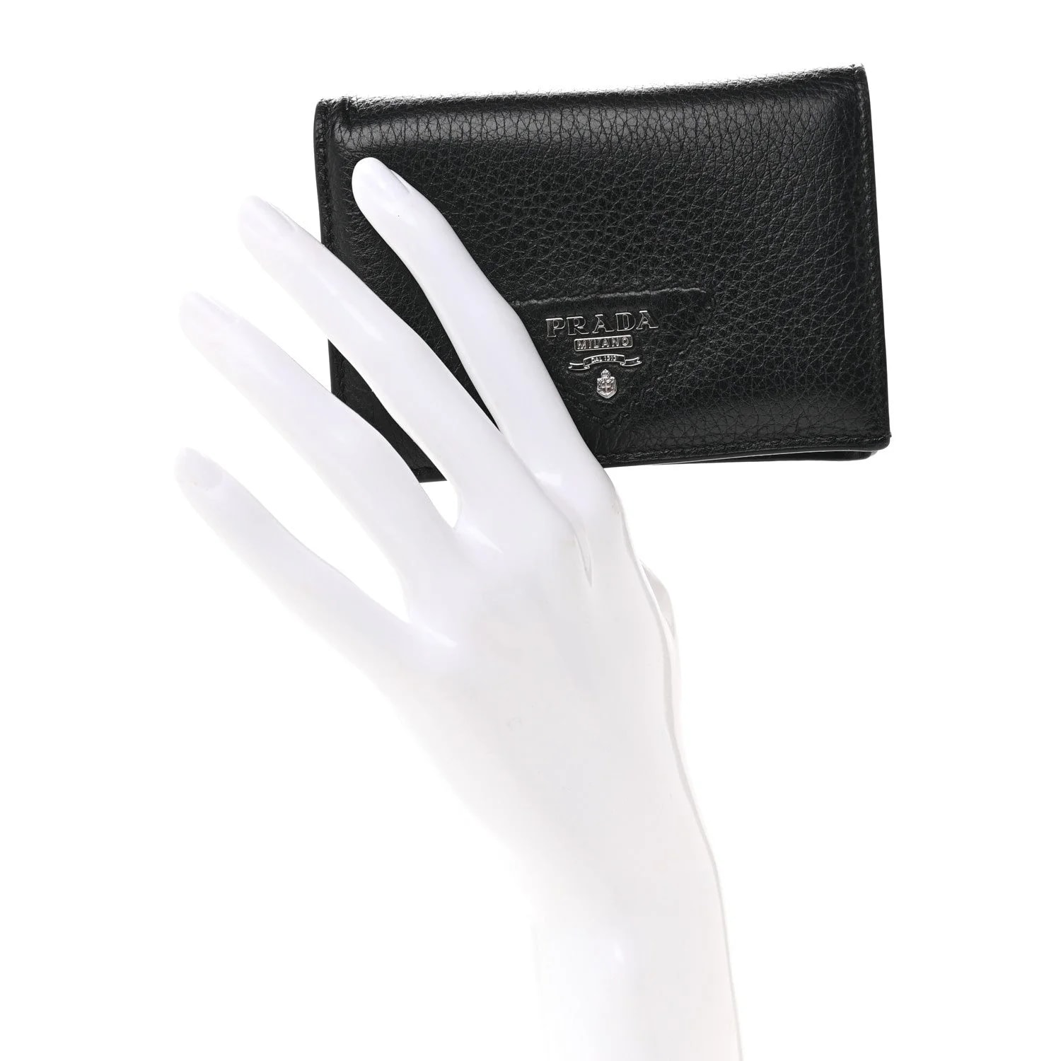 Vitello Daino Triangle Bi-Fold Card Holder Wallet 2