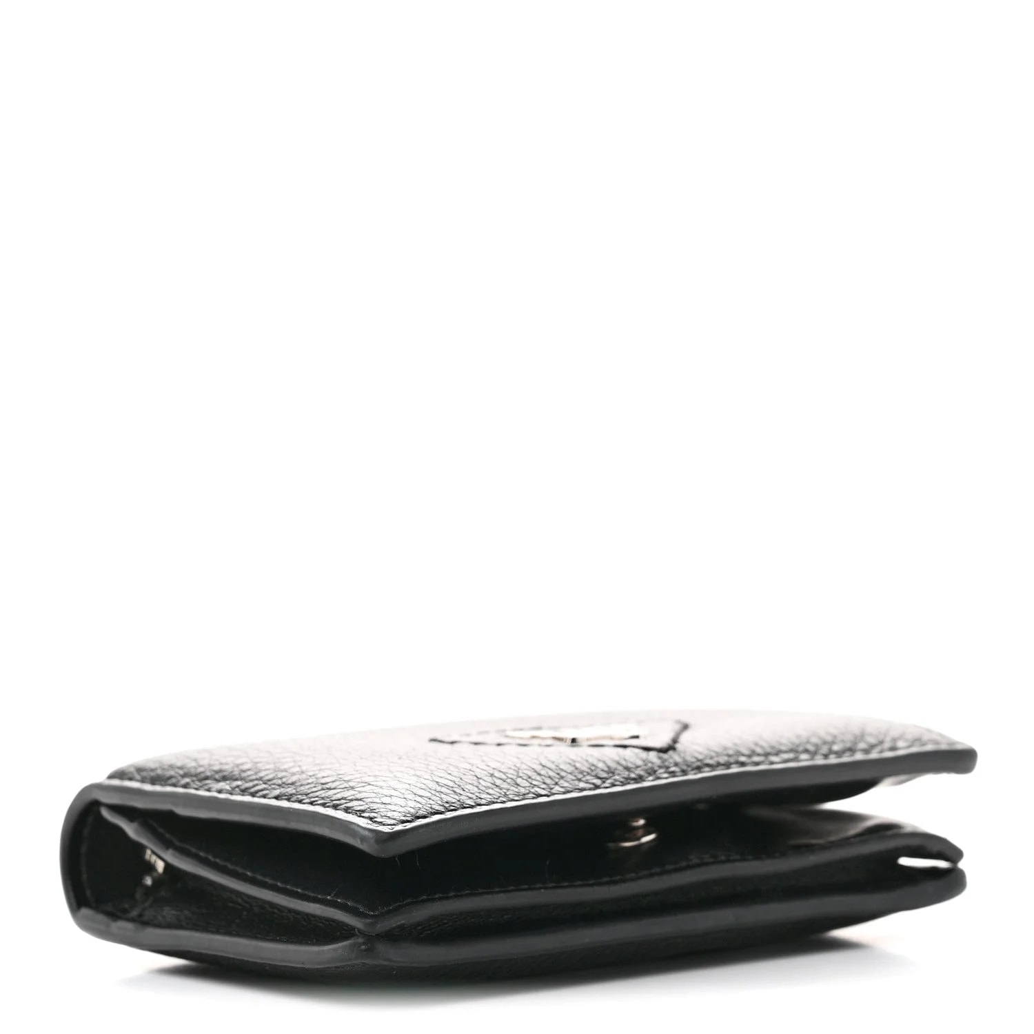 Vitello Daino Triangle Bi-Fold Card Holder Wallet 3