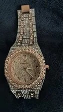 Audemars Piguet Diamond Accent Rose Gold Silver Arabic Numera… 2