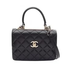 Chanel — Chanel CC Top Handle Flap 2WAY Sheep A — Handbag — resale