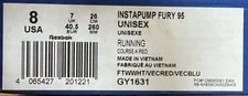 Reebok — Reebok Instapump Fury 95 / US8 26cm No Box — Sneaker — resale