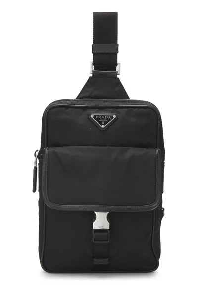 Prada — Logo Buckle Sling — Handbag — resale