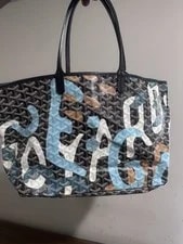 Goyard-Style With Matching Monogram Design, Medium 4