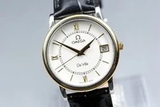 Overhauled *Near * Omega Deville Prestige Cal.1532 Silver 33mm Qz 2