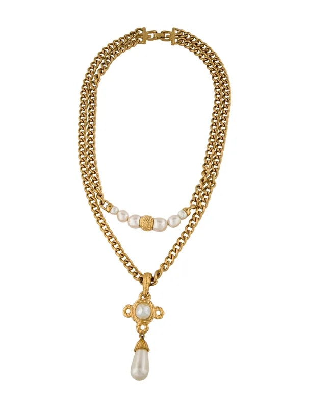 Givenchy — Faux Drop Chain Link — Jewelry — resale