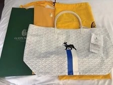 Goyard — Goyard St Louis Hulot Hand Painted Receipt Universel — Handbag — resale