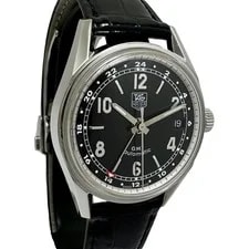 TAGHeuer Carrera GMT Auto Stainless Steel Black Dial 2