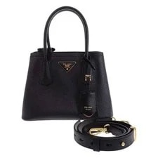 Prada — Prada Double Small 2Way Tone Tgis — Handbag — resale