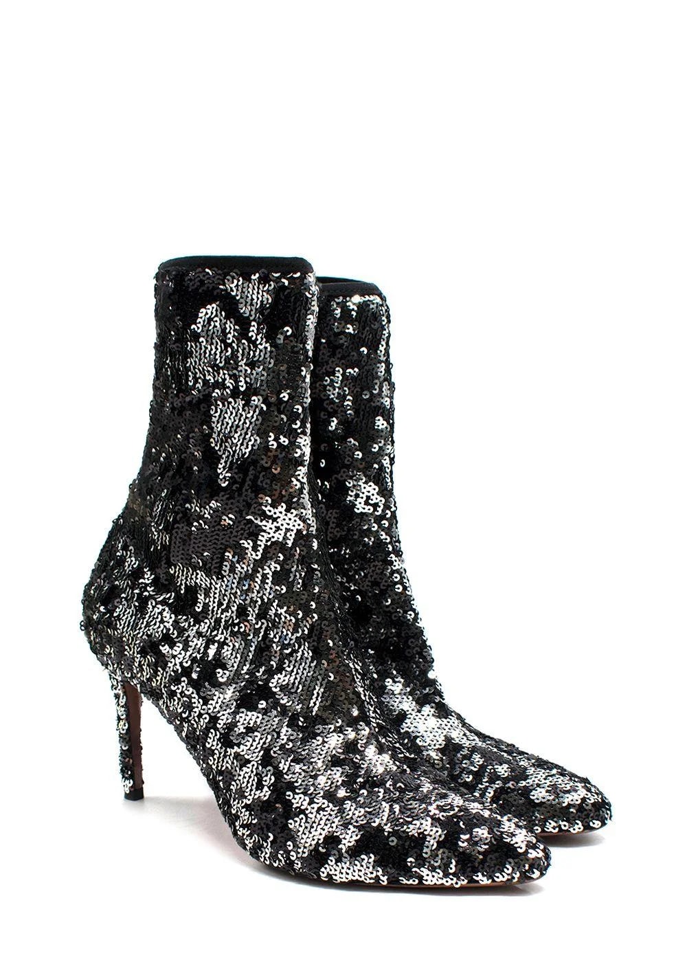 Aquazzura — Aquazzura Sequin Ankle — Designer Shoe — resale