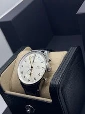 2022 IWC Portugieser Chronograph Automatic White Dial 41mm Box+ Papers 3