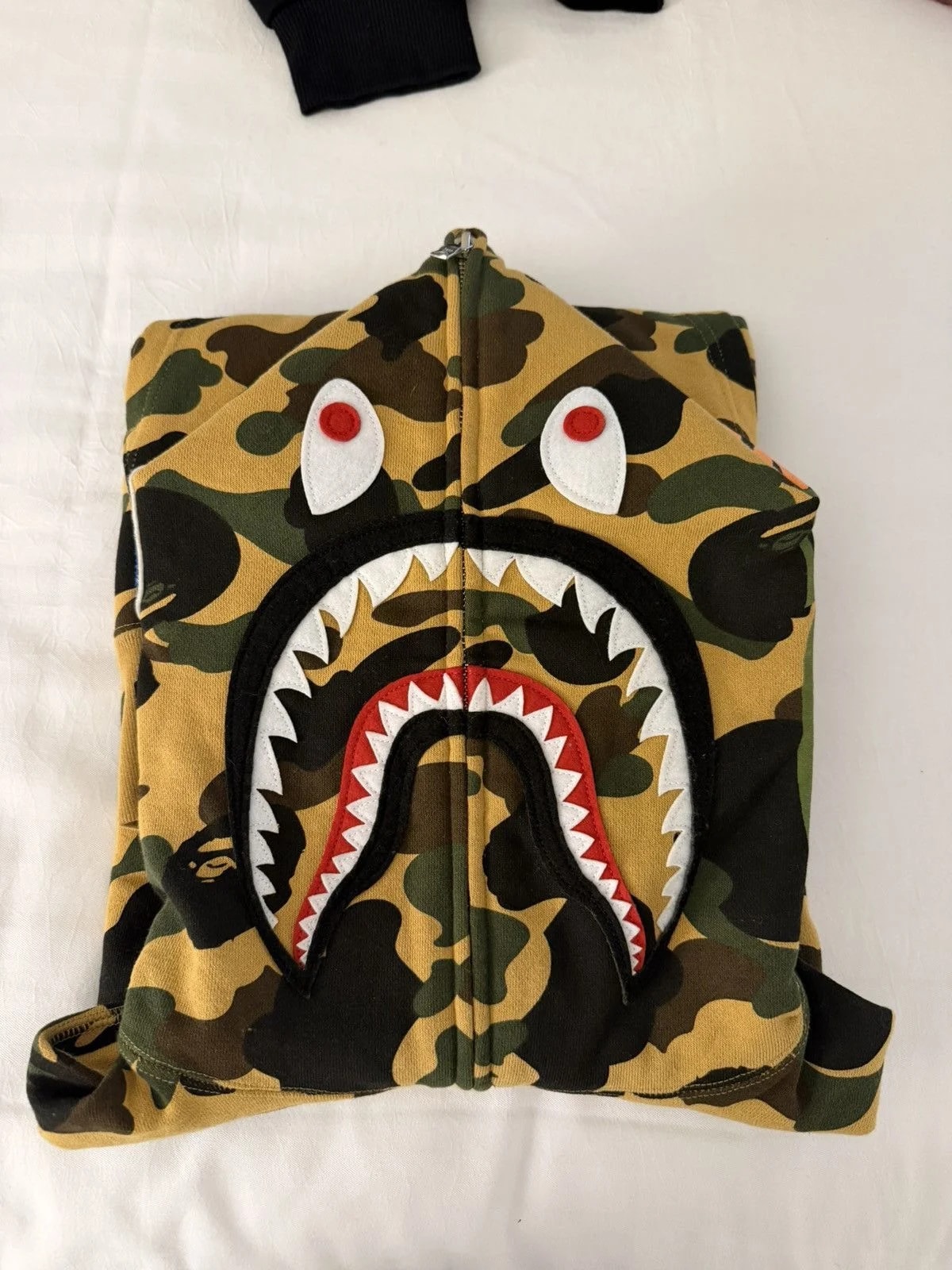 BAPE — Bape Shark Camo Full Zip — streetwear — resale