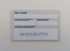 Panerai Warranty Card Booklet (Unwritten) With Stamp 3