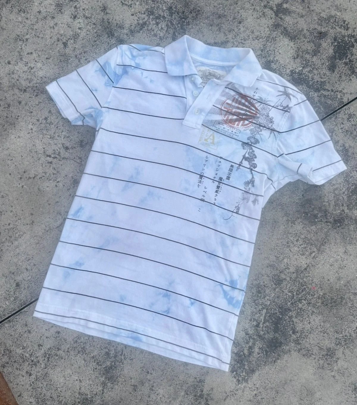 Y2K Aeropostale Polo Shirt W/ Horizontal Stripes — streetwear — resale