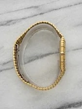 1980s Audemars Piguet Bamboo 18K Yellow Gold Champagne Dial Quartz 27 Mm 4