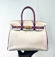 Hermès — Hermès Birkin 30 Anemone Top Handle Auth — Handbag — resale
