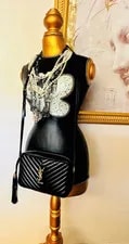 Authentic Saint Laurent Lou Camera w/Tassel + Flap Wallet Lot 4