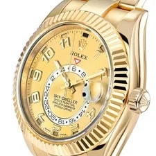 Rolex Sky-Dweller 42MM Champagne Arabic Numerals Dial Yellow Gold 3