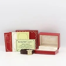 Cartier Must Tank SV925 Sterling Silver Ivory #VWM3418 4