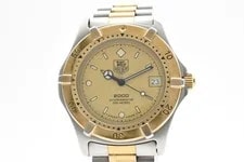 [Exc+5] Tag Heuer 2000 Professional 964.006 Gold Quartz From Japan 2