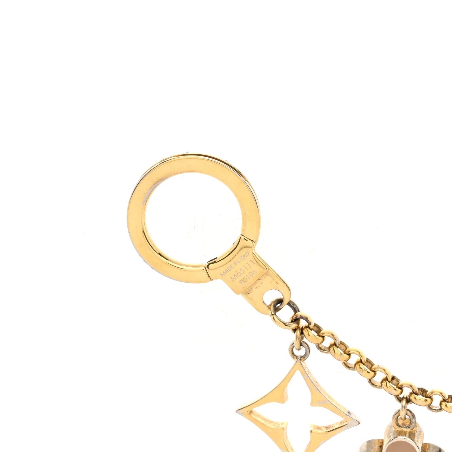 Enamel Fleur de Bag Charm Chain 3