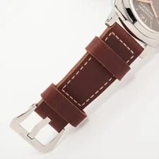 Panerai Radiomir 1940 3Days Acciaio PAM00662 SS & Leather Stem-winder Brown-F 4