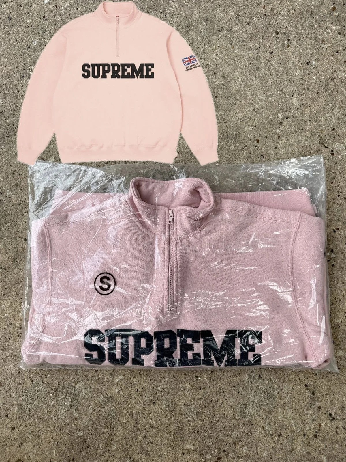 Supreme — Supreme Shop Flag Half Zip Pullover Size Small S — streetwear — resale