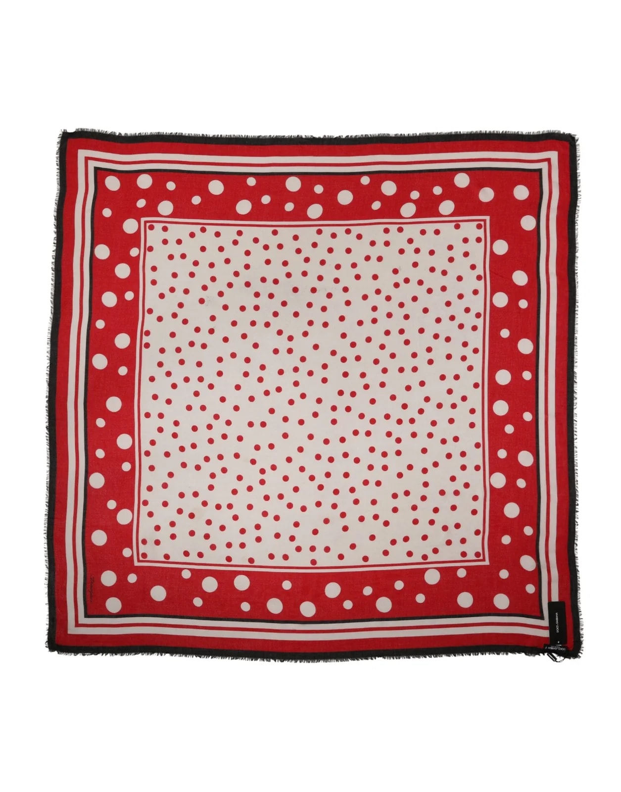 Dolce & Gabbana Polka Dot Print Square Stole 130cm X 130cm Scarf 4