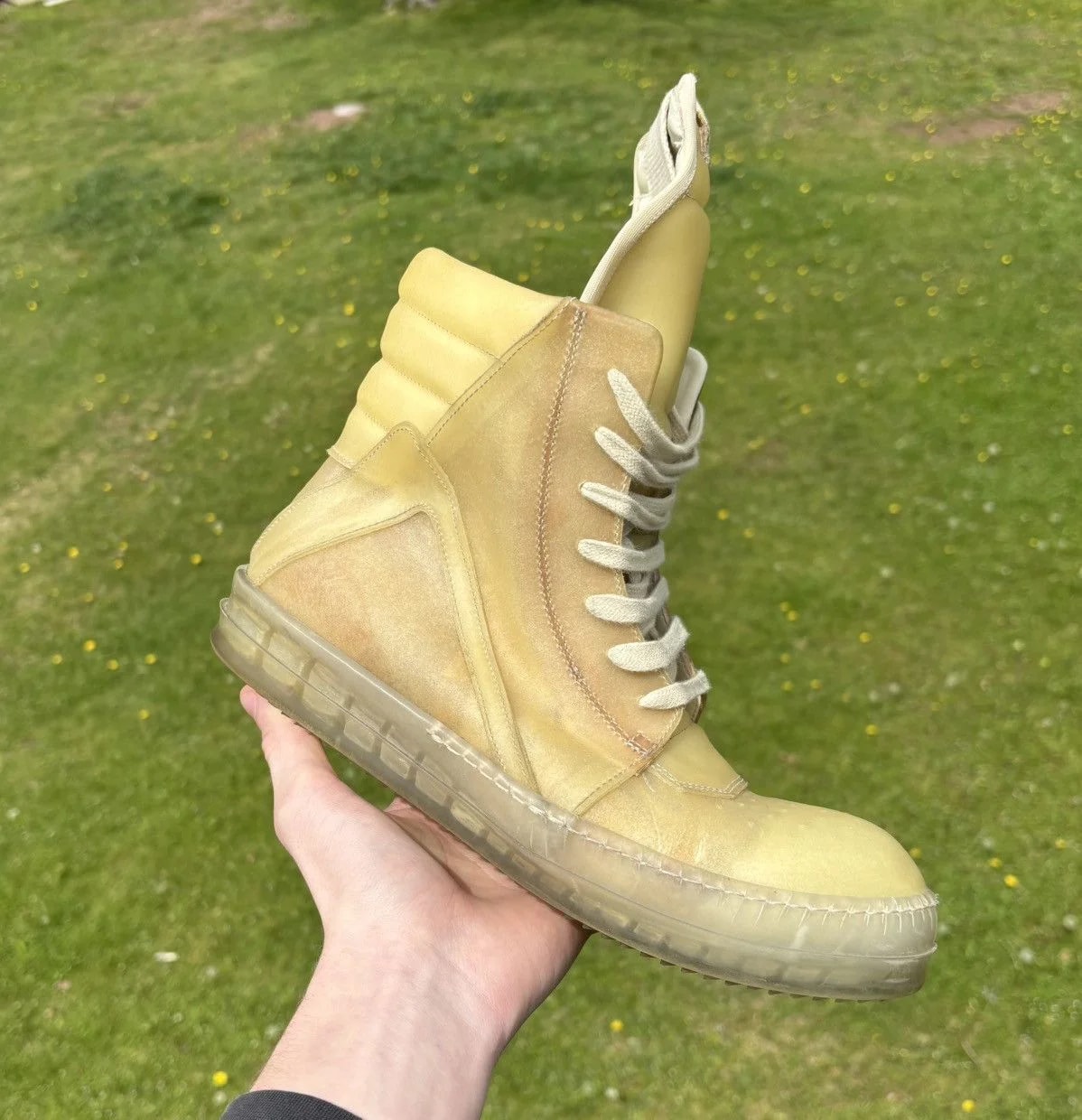 Rick Owens — Rick Owens Geobasket Transparent Edfu — Sneaker — resale