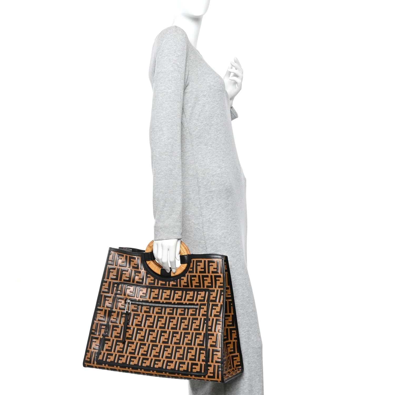 Vitello Century Embossed Large Runaway Shopper 2