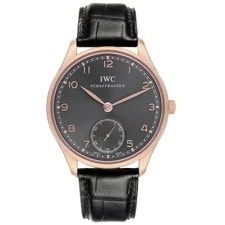 IWC Portuguese Rose Gold Grey Dial Manual IW545406 Box Card 2