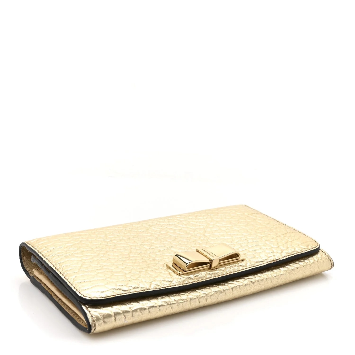 Metallic Heritage Grain Penrose Bow Continental Wallet 4