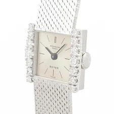 Patek Philippe Square Beryer W-Name 3285/58 Silver #41030 2