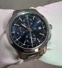 IWC — IWC Ingenieur IW380802 Blue Dial Chronograph 42mm Exhibition Caseback. — Watch — resale