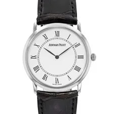 Audemars Piguet — Audemars Piguet Jules 14894BC 18k White Gold Leather 1995 — Watch — resale