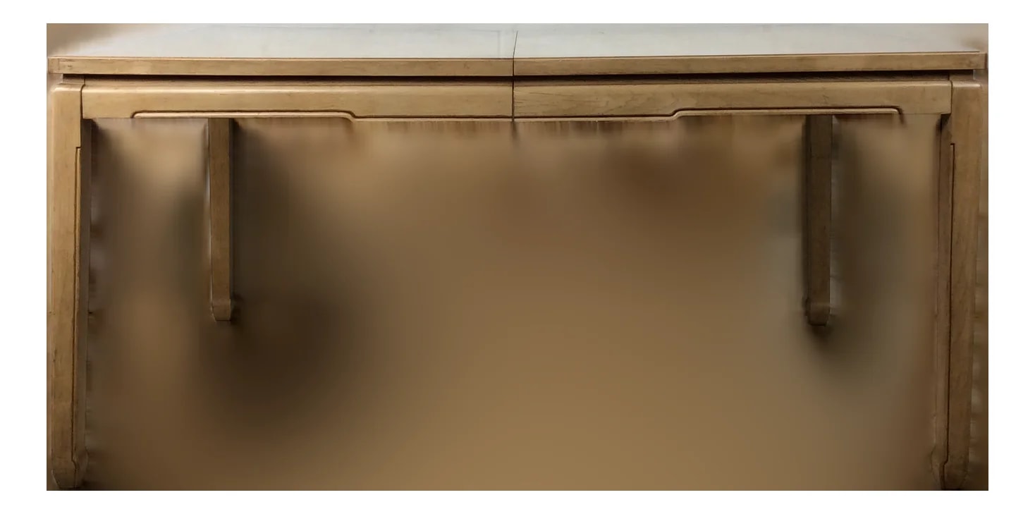 Bernhardt — Mid Century Modern Dining With Limed Finish and 3 Leafs — Furniture — resale