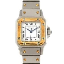Cartier — Authentic [Unserviced - Value Price] Cartier Santos SM Two-Tone Stainless St... — Watch — resale