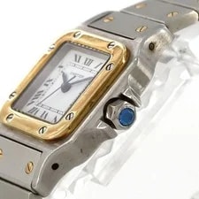 Authentic [Unserviced - Value Price] Cartier Santos SM Two-Tone Stainless St... 3