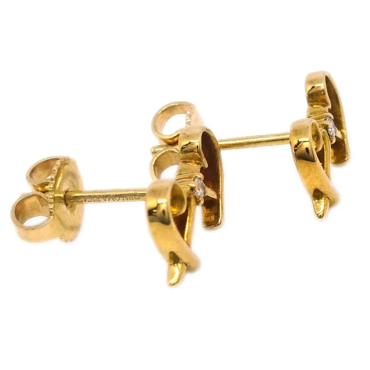 Tiffany & Co. Paloma Picasso Double Loving Heart 18k Yellow Gold With Diamonds Yellow_gold Jewelry 2