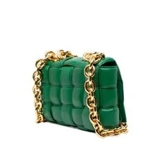 Bottega Veneta Padded Chain Cassette Satchel Dark 2