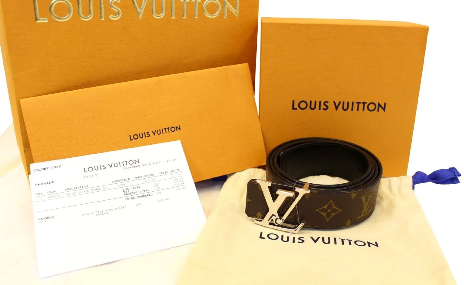 Louis Vuitton — Louis Vuitton Initiales Reversible Belt — Accessory — deal