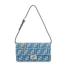 Fendi — Fendi Baguette Chain Strap Printed Crossbody 8.2x1.9x4.5 in — Handbag — resale