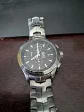 TAG Heuer Link Automatic Chronograph WJF2112 Black Dial Swiss 3