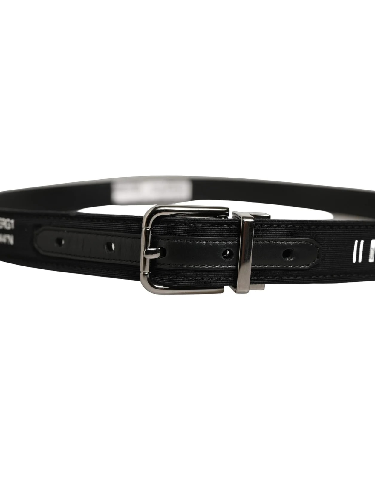 Dolce & Gabbana Fabric Barcode Buckle Belt 3