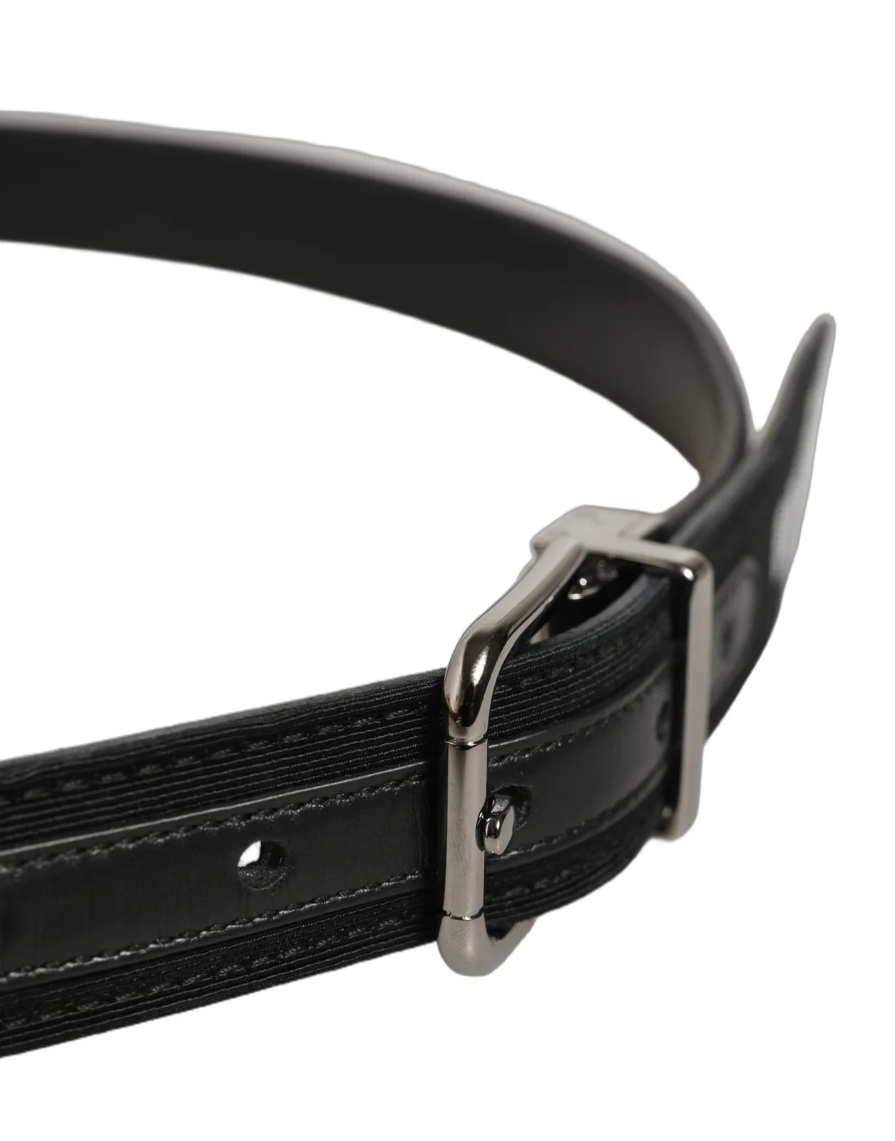 Dolce & Gabbana Fabric Barcode Buckle Belt 4
