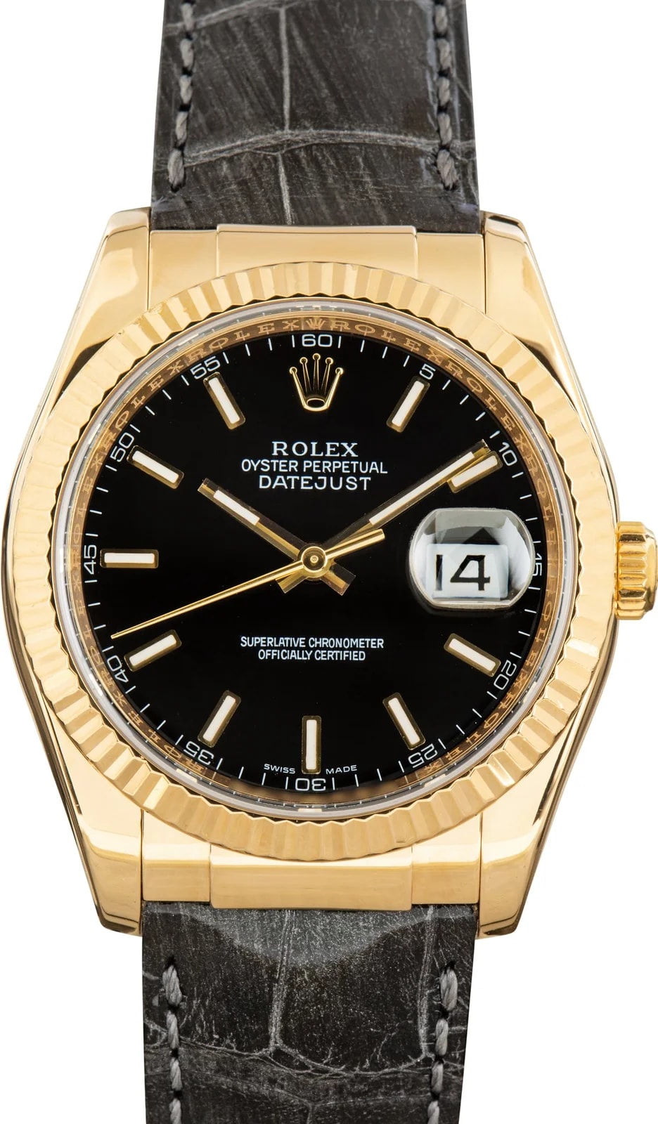 Rolex Datejust 36 Ref 116138 Leather Strap 2